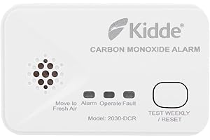Kidde 2030-DCR Compact 10 Year Life Carbon Monoxide Alarm with AA batteries