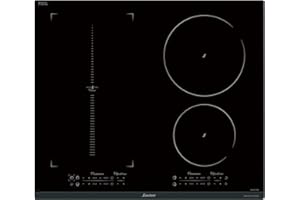 Sauter - SPI9648BP - Plaque Induction - Table de Cuisson Encastrable - Noir - 4 Foyers - 7400W - Dimensions Encastrement : 56x49cm - Horizone et Fonction Piano - Fabriqué en France