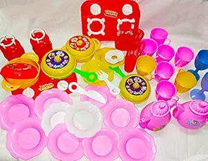 SEE, Kitchen Cooking Pretend Set for Kids, Role Play Kitchen Set Toys for Girls, 35pcs Best Quality. Toys for Kids Baby Girl.