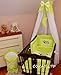 10 pcs Crib Bedding Set /Bumper/sheet/duvet/CANOPY /Free Standing Canopy Holder-GREEN
