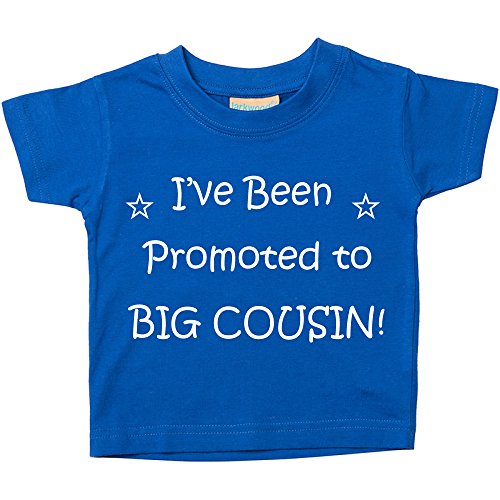 I've Been Promoted to Big Cousin Blue Tshirt Baby Toddler Kids Available in Sizes from 0-6 Months New Baby Cousin Gift