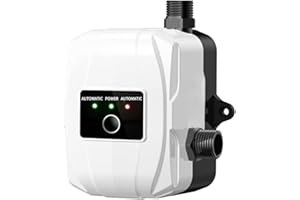 FELENNY 24V Pressure Booster Pump with Installation Accessories,150W Automatic Household Shower Pump Hot Cold Water Pressure Pumps for Toilet Kitchen Sink Water-tap Garden (White)