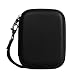 Produktbild Samsung T3 SSD Tasche Hülle - Fintie Kunstleder beschichtete Hard EVA stoßfeste Tragetasche Organisator Schutztasche Reisetasche für Samsung T3 Portable 250GB 500GB 1TB 2TB SSD USB 3.1 Externe Solid State Drive, Schwarz