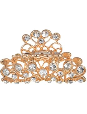 manufacturer2Gold mit Haarklammer Clip Grip Kristall Brautschmuck Legierung