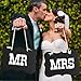 Produktbild Dealglad Deko-Schilder / Fotorequisiten für Hochzeitspaare, Aufschrift: 1 x "MR" / 1 x "MRS", 2-teiliges Set