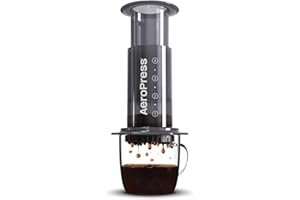 AeroPress Coffee and Espresso Maker - Quickly Makes Delicious Coffee Without Bitterness - 1 to 3 Cups Per Pressing,Black