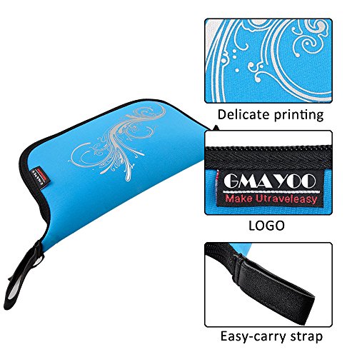 Mauspad mit Handgelenkauflage , Gmayoo Gaming Mouse Pad, Handgelenk Feder Gel Maus, Multifunktions -Maus-Pad mit Reißverschluss für Desktop-Laptop(Blau) - 6