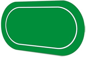 LaiEr Tapete de Póquer multijugador Tapete de Goma de Texas póquer tapete de póquer Plegable Almohadilla de Mesa de póquer portátil póquer Juego de póquer Blackjack (180*90*0.2cm,Green)