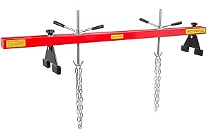 ‎SELLNET Sellnet Motorbrücke 500kg [730-1480mm] Kotflügeltraverse Motorheber Motorhalter Motor Traverse (Rot SN0301-1)