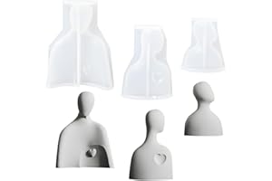 TUXUZAL moldes de silicona familiares para velas, moldes de silicona para velas, figuras de silicona, moldes para velas para fundir moldes, moldes para velas DIY para velas perfumadas, decoración del hogar