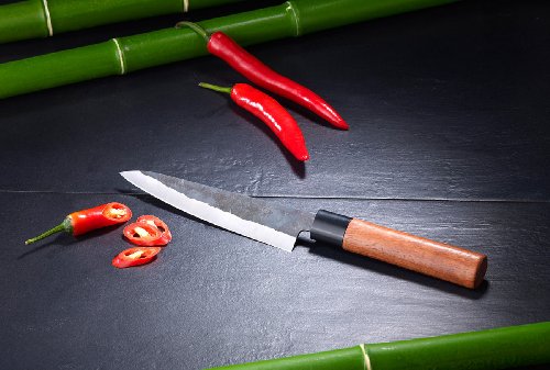 PEARL Allzweck-Küchenmesser mit Griff aus Afrikanischem Rosenholz - 6