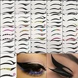 1 packet of Black Colourful Temporary Eye Tattoo Transfer Eyeshadow Eyeliner Stickers