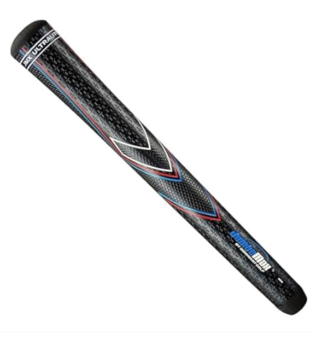 JumboMax Pack of 1 Tour Series Golf Grips - Black with Silver Trim