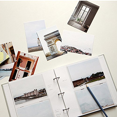Woodmin inserta p gina lbum de fotos 100 bolsillos de mantener fotos
4x6 libro de recogida de im genes Instax con un cuadro de mensaje
tarjeta de nombre nota titular de billetes Flor azul