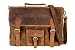 Produktbild handolederco 40,6 cm Echt Leder Umhängetasche Aktentasche Herren Tasche Leder Laptop Messenger Damen Tasche