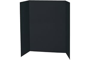 Pacon Präsentationstafel, einwandig, 121,9 x 91,4 cm, Schwarz, 24 Stück