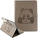 Produktbild Samsung Galalxy Tab S2 9.7 T810 T815 Hülle Leder [Grau] ISENPENK Wallet Magnet,Tiere Muster 3D Panda Samsung Galalxy Tab S2 9.7 T810 T815 Cover Flip Case Tasche Handyhülle Lederhülle 3-in-1 Bookstyle Geldbörse Tasche,Ständer Standfunktion Schutzhülle Tasche Credit Card Slots