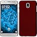 Produktbild PhoneNatic Case kompatibel mit Samsung Galaxy J3 2017 - Hülle rot gummiert Hard-case + 2 Schutzfolien