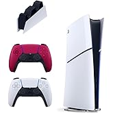 Sony Playstation 5 Slim Digital 825 GB + Charging Station + 2. Red Dualsense Importer Guaranteed