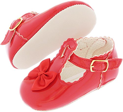 B861 BABY GIRL SHOES | Soft Sole First Pram Shoes From 0-3 Months | Five Lovely Colours