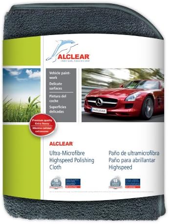 ALCLEAR 822203H Ultra-Microfibre Highspeed Polishing Cloth 40 x 40 cm, perfect for cars / motorcycles / boats
