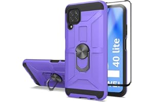 Cuoqing Funda Huawei P40 Lite, Funda P40 Lite con 1 Película Protectora, 360 Grados Proteccion Hard PC y Silicona TPU Carcasa Antigolpes Funda Carcase para Huawei P40 Lite