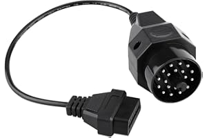 DAMOHONY Cable adaptador OBD2 de 20 pines a 16 pines, cable de escáner adaptador OBD2 de diagnóstico redondo para BMW E36 E38 E39 E46 E53 X5 Z3