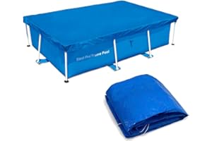 YNZEYX Poolabdeckung Rectangular, Abdeckungen für Aufstellpools, Pool Cover Staubschutz für 220 * 150CM/7.21 * 4.92FT Rahmen Pools, Solarplane Solarabdeckung