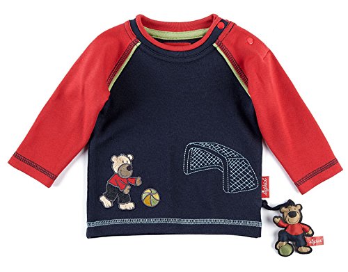 Sigikid Baby Boys Langarmshirt, Baby Shirt, Blue (dunkelblau 275), 12-18 Months (Manufacturer size: 86)