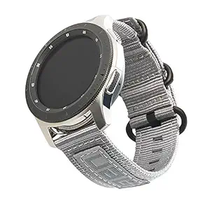 Urban Armor Gear UAG Watch Band, Nato Strap Designed for Galaxy Watch Band 46mm / Galaxy Watch Active 2 / Galaxy Gear S3 Frontier & Classic / Universal 22mm Watch Lugs - Grey