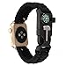 Produktbild Hunpta NEUE Nylon-Seil-Survival-Armband-Uhr Band mit Kompass für iWatch Apple Watch Serie 1/2 38MM /42MM (A, 38MM)