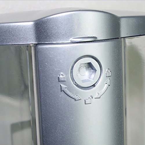 MagiDeal Seifenspender, Seifendosierer für Duschgel, Shampoo, Seife. Auch als Dispenser für Reinigungsmittel geeignet. 350 ml/450ml Fassungsvermögen. aus ABS Kunststoff. Gelspender schafft Ordnung in Bad und Dusche. – 450ml Einzel Kopf, 8,3 x 18,7 x 9,5 cm - 5