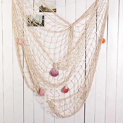 Decorative Fishing Net With Seashell Detail 100cm X 200cm | Desertcart Bahamas Decorative Fishing Net With Seashell Detail 100cm X 200cm | Desertcart Bahamas