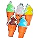 Produktbild hongfei 3 Stück Eis Squishy Simulation Kid Handygurte Schlüsselanhänger Zufällige Farbdekompression Für Ice Cream Bus Shop Dekor Beste Geschenke für Mädchen Studenten