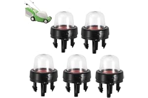 PLCatis Primer Bulbs 5-Pack Snap-in Universal Primer Bulb Replacements for Chainsaw Grass Strimmer Brush Cutter Yard Equipment Fit for Stihl Weed Eater McCulloch Ryobi Echo and More