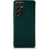 KZY İletişim Samsung Galaxy S21 Ultra ile Uyumlu Kılıf Soft Premier Renkli Silikon Kapak - Yeşil