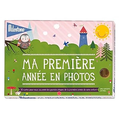 Milestone Baby Cards Lot de 30 cartes illustrées Ma première année