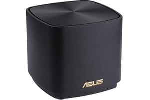 ‎ASUS ASUS ZenWiFi XD4 Plus 1er Pack AX1800 Whole-Home Mesh WiFi 6 System kombinierbarer Router (bis zu 204m² Abdeckung, AiMesh, AiProtection, Wandbefestigung, App Steuerung) schwarz