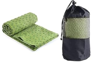 GIMIRO Serviette de yoga antidérapante et séchage rapide - Serviette de tapis de yoga antidérapante - Serviette en microfibre antidérapante idéale pour le yoga chaud, la gym, le pilate