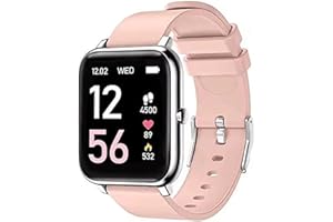 IDEALROYAL Smartwatch, Reloj Inteligente Mujer con Pulsómetro, Cronómetro, Calorías, Monitor de Sueño Podómetro Smart Watch IP67 Impermeable Reloj Deportivo para Android iOS