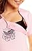 Happy Mama Women's Maternity Nursing Breastfeeding Nightdress Shirt Gown. 386p (Pink, 12)