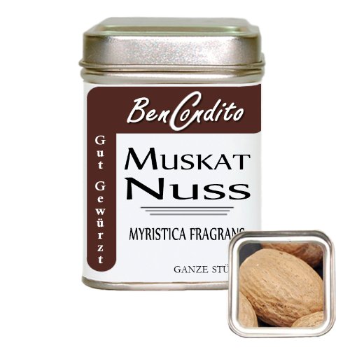 Preisvergleich Produktbild Ganze Muskatnuss - 6 Stück Grenada 80 / 85er