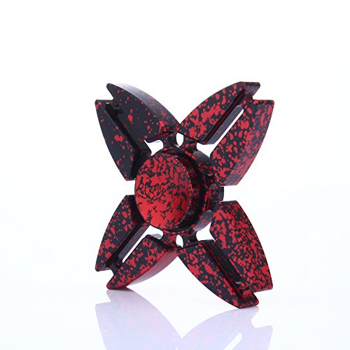 Preisvergleich Produktbild Fidget Hand Spinner Dreieck Einzelfinger Dekompression Gyro Hand Spinner Fingerspitze Spinner Gyro Adult Kinder Spielzeug Stress Reduzierstück (Rot)