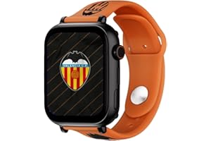 SACEFAMILY SaveFamily SaveWatch Plus 4G Edición Valencia CF | Reloj Inteligente Niño con Localizador GPS, Llamada, Vídeo, Whatsapp, Música, Bluetooth, App Store | SIM Incluida - Correa de Silicona Naranja