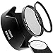 Produktbild LUMOS Passion Connect Zubehör Set passend zu Canon Kit EOS 7D II 70D 700D 750D 760D 800D & EF-S 18-135mm f/3.5-5.6 IS STM / Fernauslöser LUMOS RC-6 & Gegenlichtblende EW-73B & 67mm UV Filter & Polfilter CPL