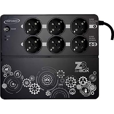 INFOSEC Z3 ZenBox EX 500 - Onduleur - CA 220/230/240 V - 500 VA 4.5 Ah - USB - connecteurs de sortie : 6