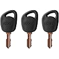 BODYA 3Pcs Ignition Keys for John Deere Lawn Tractor Ignition Key AM131946, GY20680 Heavy Equipment Keys