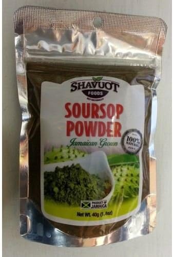 Shavuot 100% Natural Soursop Powder 40g (Pack of 2)