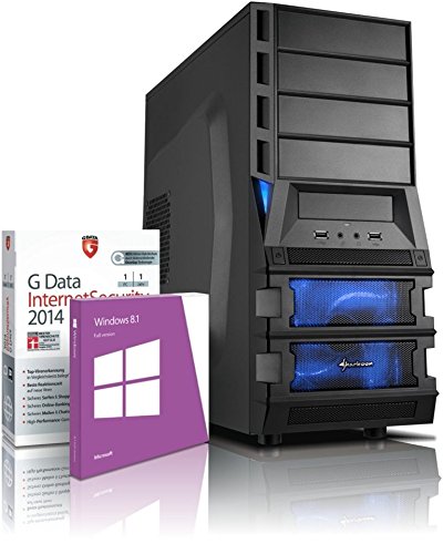 Gaming PC / Multimedia COMPUTER mit 3 Jahren Garantie! | Quad-Core! AMD A10-6790K 4 x 4300 MHz | 8192MB DDR3-1600 | 2000GB S-ATA II HDD | AMD Radeon HD 8670 4096 MB DVI/VGA mit DirectX11 Technology | USB3 | FM2+ Mainboard | 22x Dual Layer DVD-Brenner | All-In One Card-Reader | 7 USB-Anschlüsse | Windows 8.1 64-Bit | GDATA Internet Security 2014 | #4743