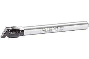 MOLLOM 13mm(1/2") Forstner Trapano per Lavorazione del Legno Precisa con Duro Carburo YG8 Spessore di 1,7mm, Questo Attrezzo Tagliacerniere è Ideale per Legno Duro, Plastica, Compensato.